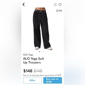 ALO Yoga black trousers